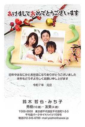 へびが見守る絵馬